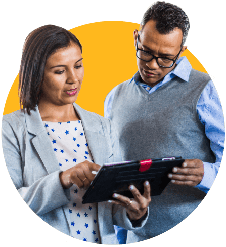 image of people solving problems