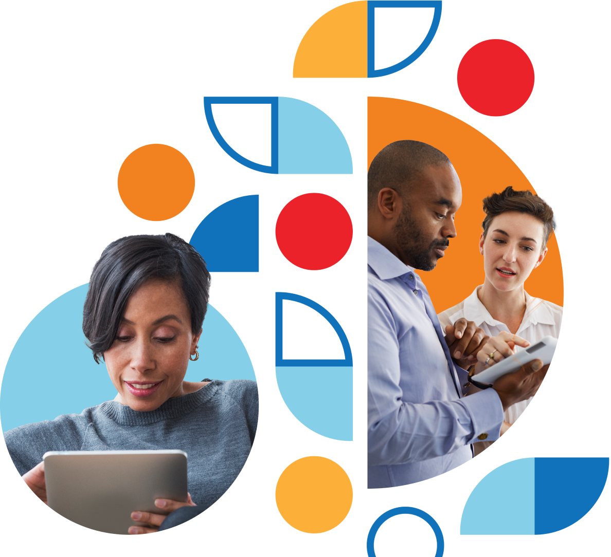 image of people solving problems